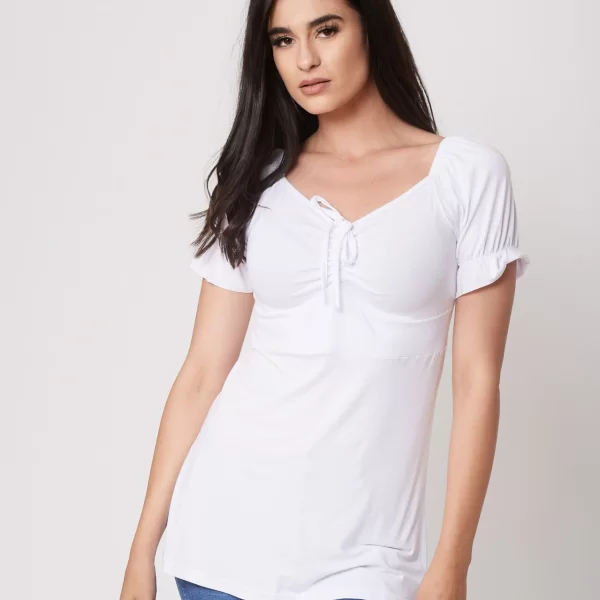 ΜΠΛΟΥΖΑ ΜΕ ΔΕΣΙΜΟ Άσπρο