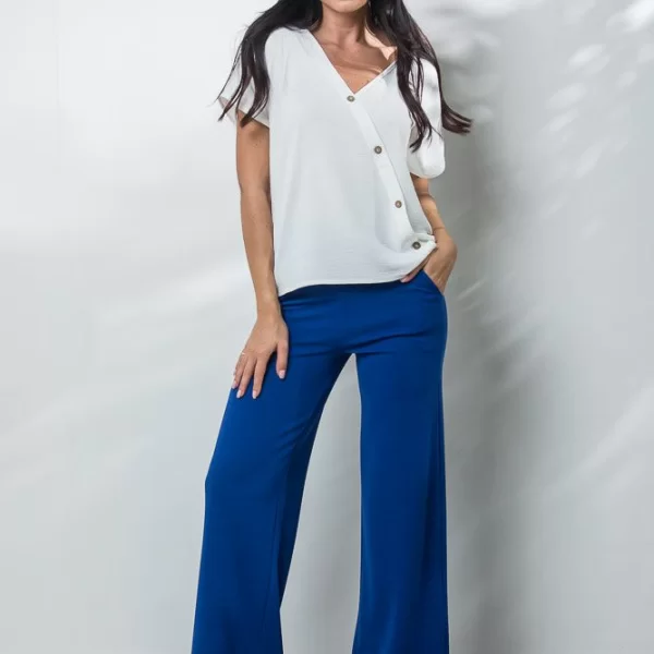 ΠΑΝΤΕΛΟΝΑ ΨΗΛΟΜΕΣΗ ΚΑΜΠΑΝΑ ΕΛΑΣΤΙΚΗ Μπλε ρουά