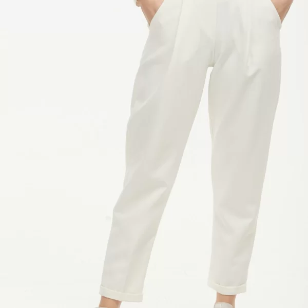 ΠΑΝΤΕΛΟΝΙ ΥΦΑΣΜΑΤΙΝΟ ΜΕ ΚΟΥΜΠΙΑ Άσπρο