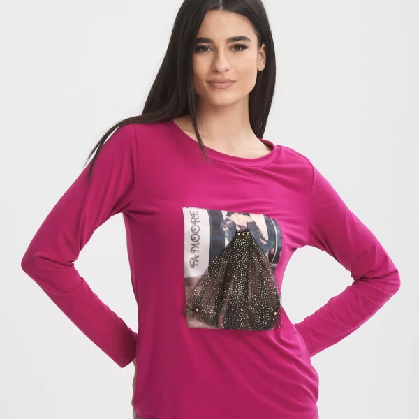 ΜΠΛΟΥΖΑ ΜΕ ΤΥΠΩΜΑ Φούξια