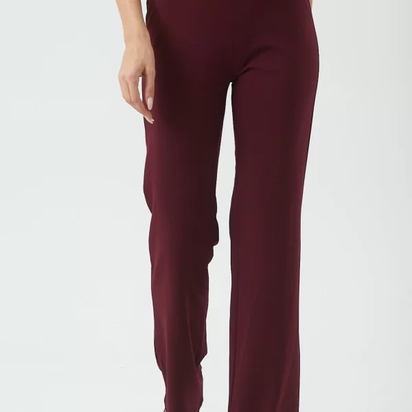 Lipsy ΠΑΝΤΕΛΟΝΑ ΕΛΑΣΤΙΚΗ SCUBA CREP Μπορντό