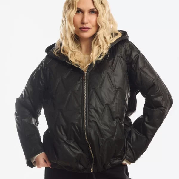 ΜΠΟΥΦΑΝ ΚΟΝΤΟ ΜΕ ΚΟΥΚΟΥΛΑ ΚΑΙ ΚΟΡΔΟΝΙ Μαύρο