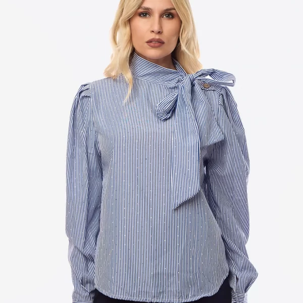 ΜΠΛΟΥΖΑ ΡΙΓΕ ΜΕ ΔΕΣΙΜΟ ΚΑΙ ΣΤΡΑΣ Σιέλ