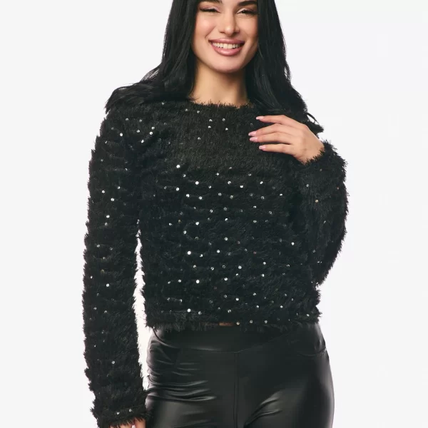 ΜΠΛΟΥΖΑ ΜΕ ΣΤΡΑΣ Μαύρο