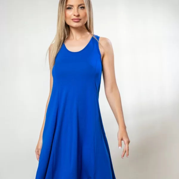 Boutique ΦΟΡΕΜΑ AMANIKO ΧΙΑΣΤΗ ΠΛΑΤΗ Ίντιγκο