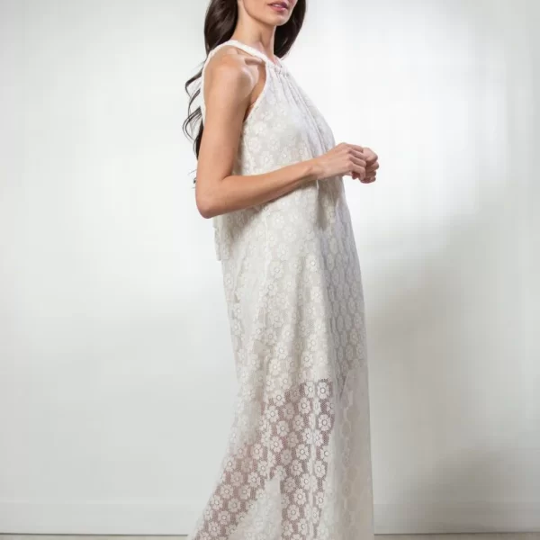 ΦΟΡΕΜΑ ΜΑΚΡΥ ΔΑΝΤΕΛΑ Άσπρο