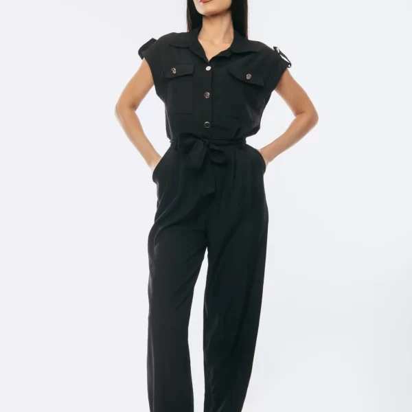 ΟΛΟΣΩΜΗ ΦΟΡΜΑ ΜΕ ΖΩΝΗ ΚΑΙ ΚΟΥΜΠΙΑ Μαύρο