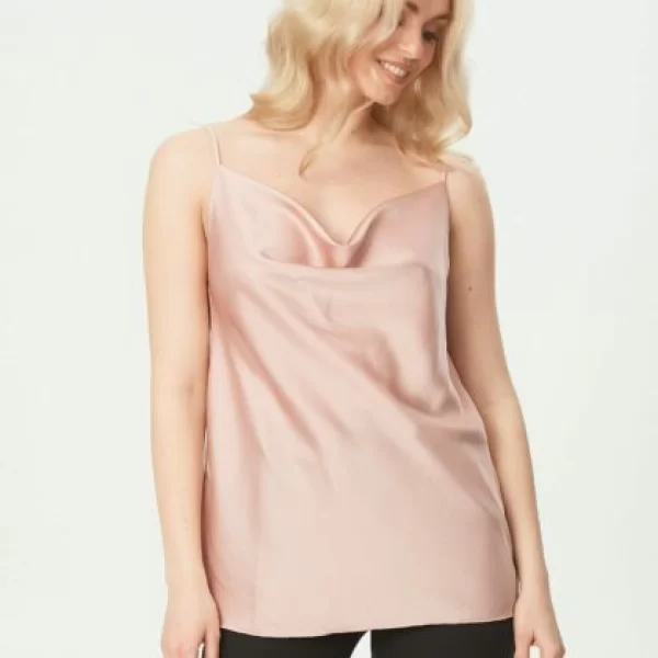 ΜΠΛΟΥΖΑ ΣΑΤΕΝ ΜΕ ΡΑΝΤΑ Ροζ