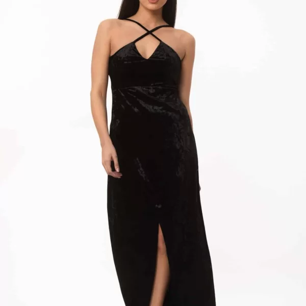 ΦΟΡΕΜΑ ΜΑΚΡΥ ΚΡΟΥΑΖΕ Mαύρο