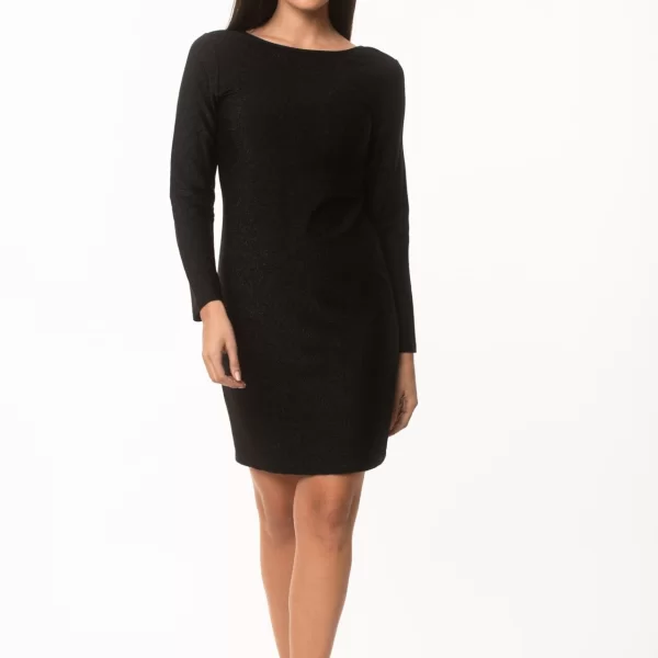 ΦΟΡΕΜΑ LUREX ΜΕ ΜΑΚΡΥ ΜΑΝΙΚΙ Mαύρο