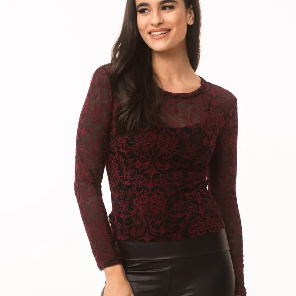 ΜΠΛΟΥΖΑ ΜΕ ΤΟΥΛΙ Μπορντό