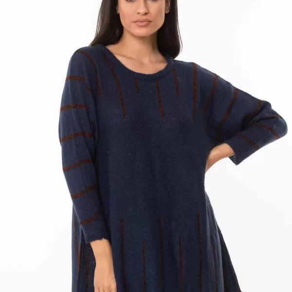 DRESS UP ΜΠΛΟΥΖΑ ΝΥΧΤΕΡΙΔΑ ΜΕ ΡΙΓΑ ΜΠΛΕ Μπλε