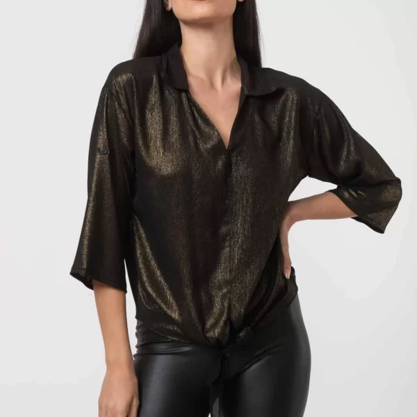 ΜΠΛΟΥΖΟΠΟΥΚΑΜΙΣΟ ΜΕ ΔΕΣΙΜΟ Χρυσό