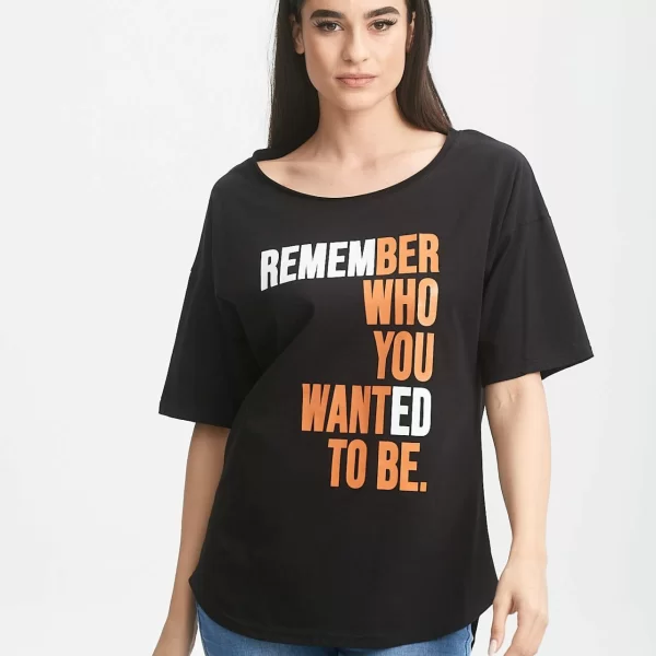 ΜΠΛΟΥΖΑ ΚΟΝΤΟ ΜΑΝΙΚΙ ΣΤΑΜΠΑ Μαύρο