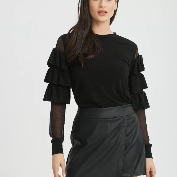 ΣΟΡΤΣΟΦΟΥΣΤΑ ΔΕΡΜΑΤΙΝΗ Μαύρο