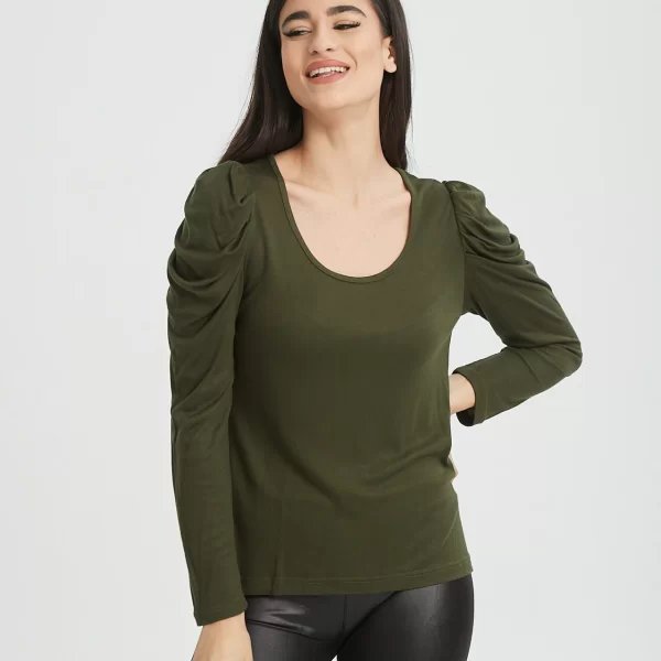 ΜΠΛΟΥΖΑ ΜΕ ΣΟΥΡΑ ΣΤΟ ΜΑΝΙΚΙ Χακί