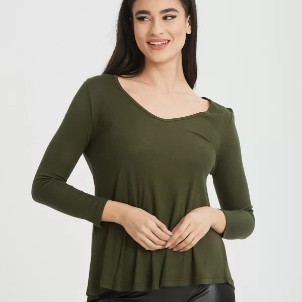 ΜΠΛΟΥΖΑ ΜΕ ΒΕ Χακί