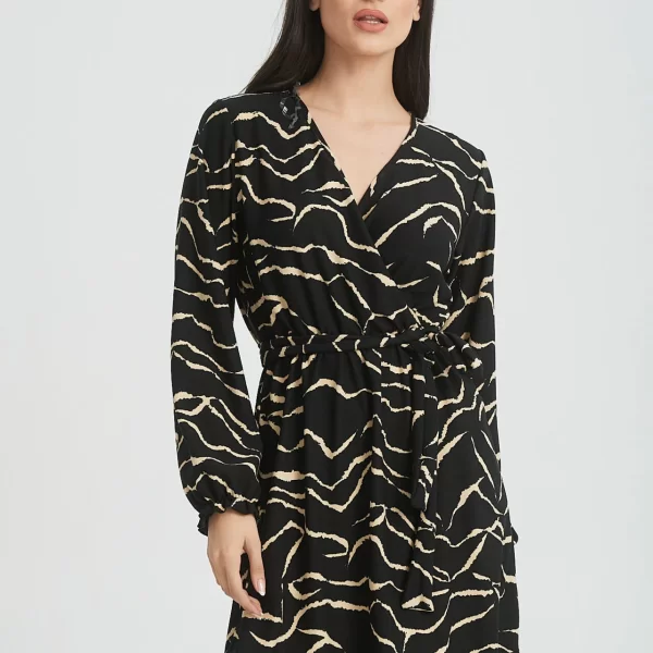 ΦΟΡΕΜΑ ΚΡΟΥΑΖΕ ΜΕ ΒΟΛΑΝ Εμπριμέ μαύρο