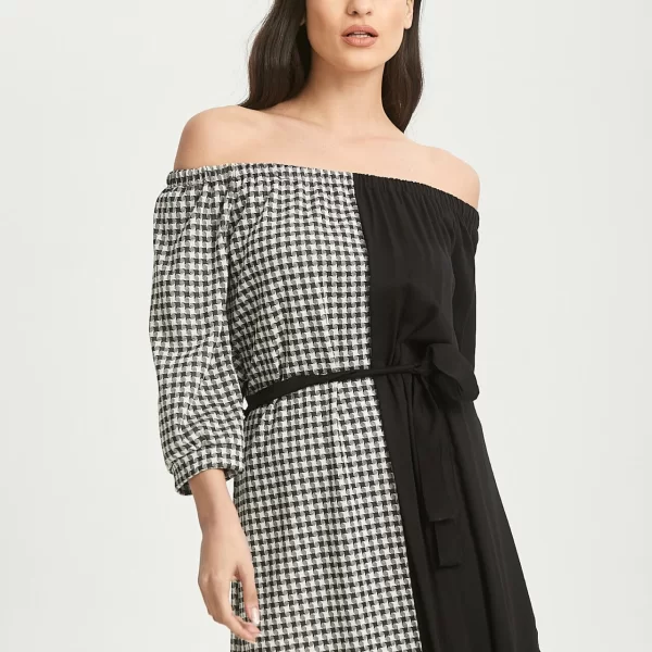 ΦΟΡΕΜΑ ΔΙΧΡΩΜΟ ΜΕ ΕΞΩ ΩΜΟΥΣ Mαύρο