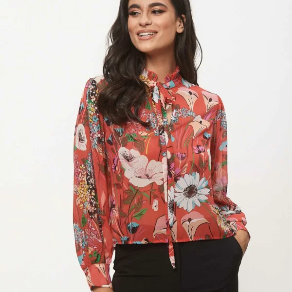 ΜΠΛΟΥΖΑ ΖΟΡΖΕΤΑ ΜΕ ΔΕΣΙΜΟ Κοκκινο