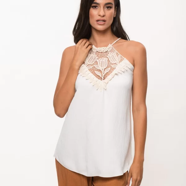 ΜΠΛΟΥΖΑ ΑΜΑΝΙΚΗ ΜΟΤΙΦ Άσπρο