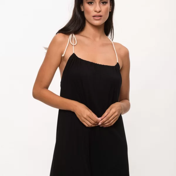 ΦΟΡΕΜΑ ΜΕ ΔΕΣΙΜΟ ΣΤΟΝ ΛΑΙΜΟ Μαύρο