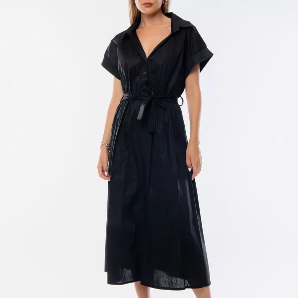 ΦΟΡΕΜΑ ΜΑΚΡΥ ΜΕ ΖΩΝΗ ΜΑΥΡΟ Μαύρο