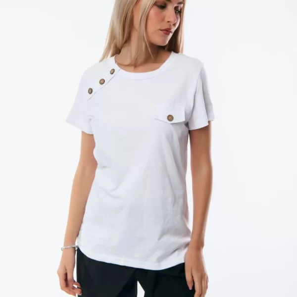 ΜΠΛΟΥΖΑ ΜΕ ΤΣΕΠΑΚΙ ΚΑΙ ΚΟΥΜΠΙ Μαύρο