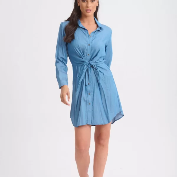 ΦΟΡΕΜΑ ΜΕ ΔΕΣΙΜΟ ΣΤΗ ΜΕΣΗ Μπλέ