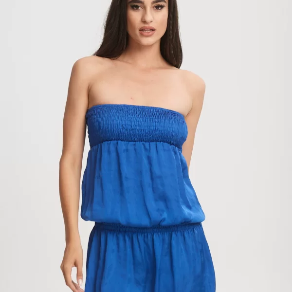 Lipsy ΦΟΡΕΜΑ ΣΤΡΑΠΛΕΣ Μπλε ρουά