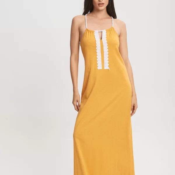 ΦΟΡΕΜΑ ΜΑΚΡΥ ΜΕ ΔΕΣΙΜΟ Κίτρινο