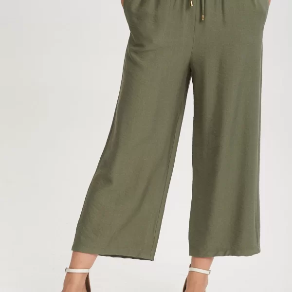 ΠΑΝΤΕΛΟΝΙ CROP ΜΕ ΤΣΕΠΕΣ Χακί