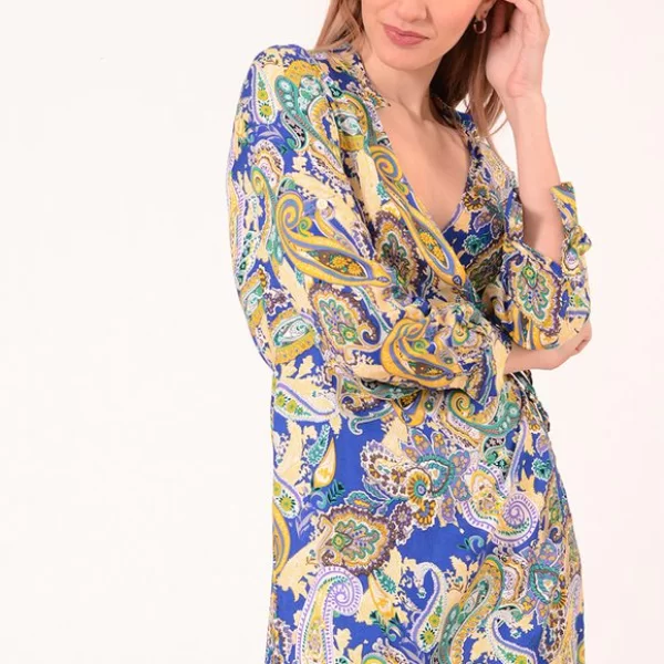 ΦΟΡΕΜΑ ΚΡΟΥΑΜΕ ΜΕ ΚΟΥΜΠΙ ΣΤΟ ΜΑΝΙΚΙ ΜΠΛΕ Μπλέ