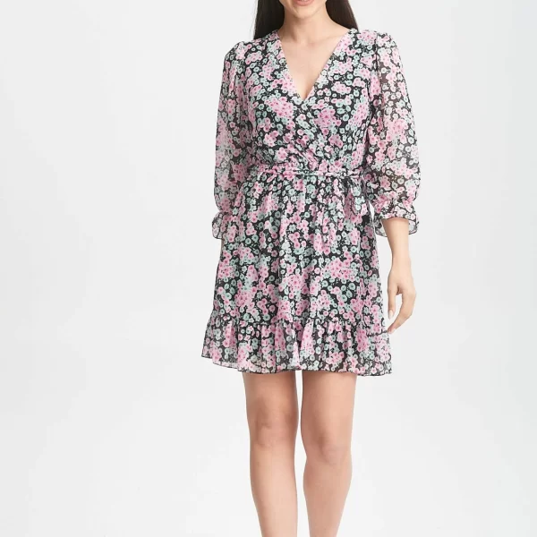 ΦΟΡΕΜΑ ΕΜΠΡΙΜΕ FLORAL Εμπριμέ μαύρο