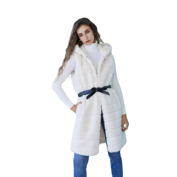 ΑΜΑΝΙΚΟ ΓΟΥΝΑΚΙ ΜΕ ΖΩΝΗ Ασπρο