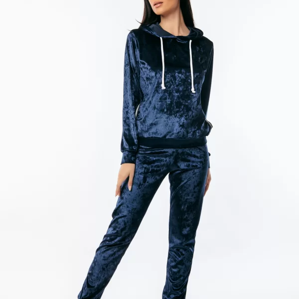 ΣΕΤ ΜΠΛΟΥΖΑ & ΠΑΝΤΕΛΟΝΑ ΒΕΛΟΥΤΕ ΜΕ ΛΑΣΤΙΧΟ ΣΤΟ ΠΟΔΙ Μπλε