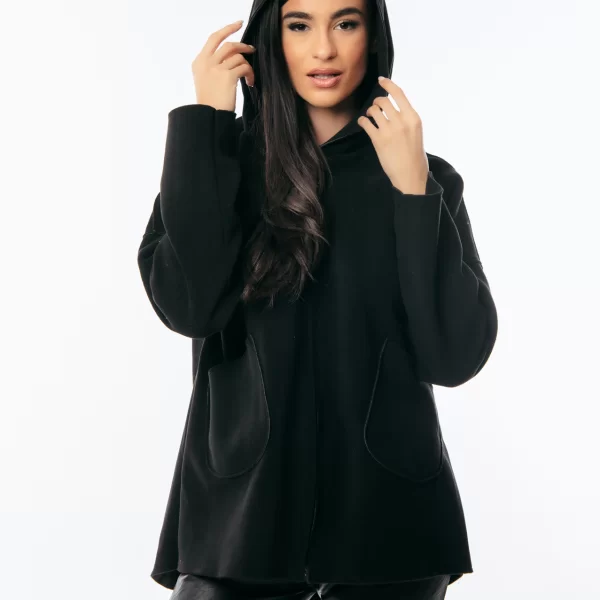 ΖΑΚΕΤΑ ΜΕ ΦΕΡΜΟΥΑΡ ΚΑΙ ΚΟΥΚΟΥΛΑ Μαύρο