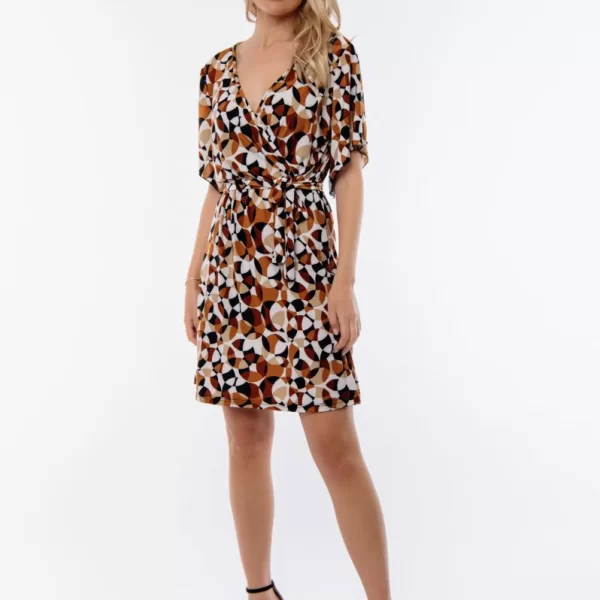 ΦΟΡΕΜΑ ΚΟΝΤΟ ΕΜΠΡΙΜΕ ΜΕ ΖΩΝΗ Καφέ