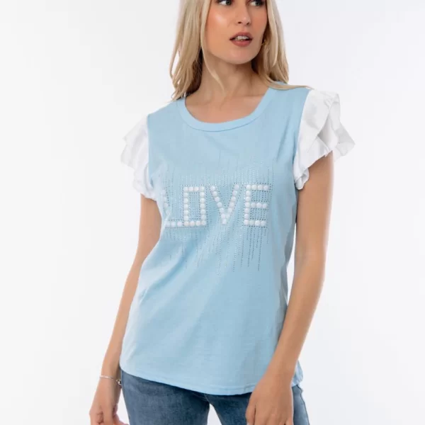 ΜΠΛΟΥΖΑ ΜΕ ΒΟΛΑΝ ΜΕ ΜΑΝΙΚΙ Σιέλ