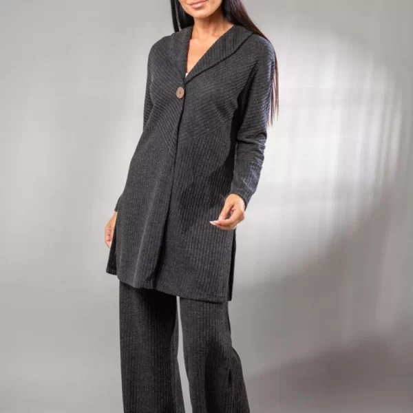 Boutique ΖΑΚΕΤΑ ΠΛΕΚΤΗ ΡΙΠ ΜΕ ΚΟΥΜΠΙ Γκρι