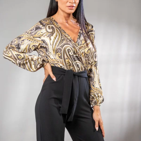 ΦΟΡΜΑ ΟΛΟΣΩΜΗ ΜΕ ΖΩΝΗ ΣΑΤΕΝ ΜΕ ΚΡΕΠ Μαύρο