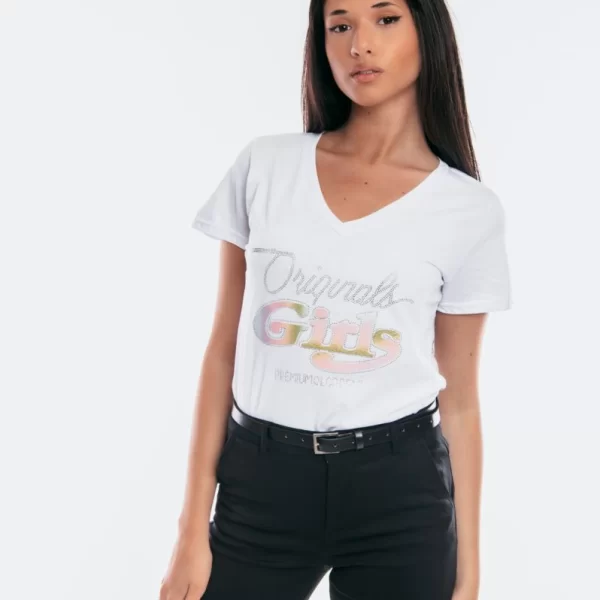 ΜΠΛΟΥΖΑ ΜΕ ΣΤΑΜΠΑ ΣΤΡΑΣ Ασπρο