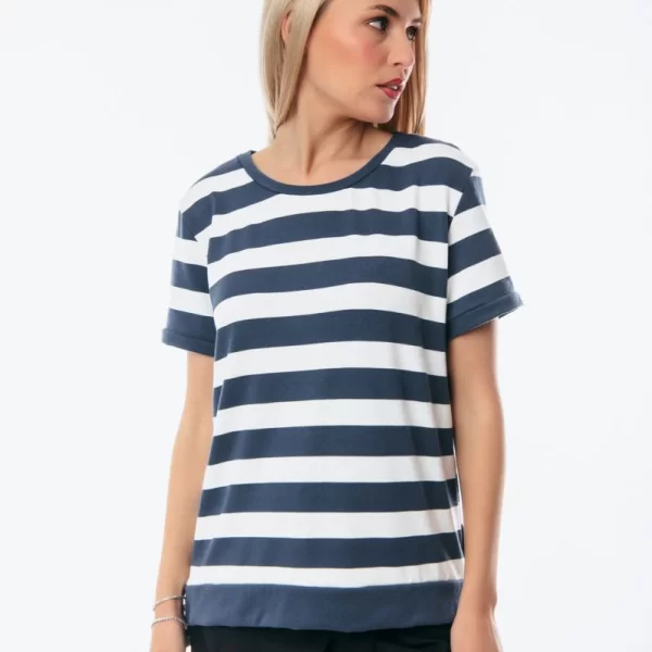 ΜΠΛΟΥΖΑ ΛΑΙΜΟΚΟΨΗ ΡΙΓΕ Μπλε