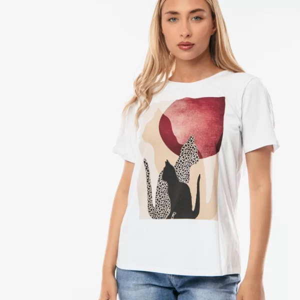 ΜΠΛΟΥΖΑ ΜΕ ΣΤΑΜΠΑ Άσπρο