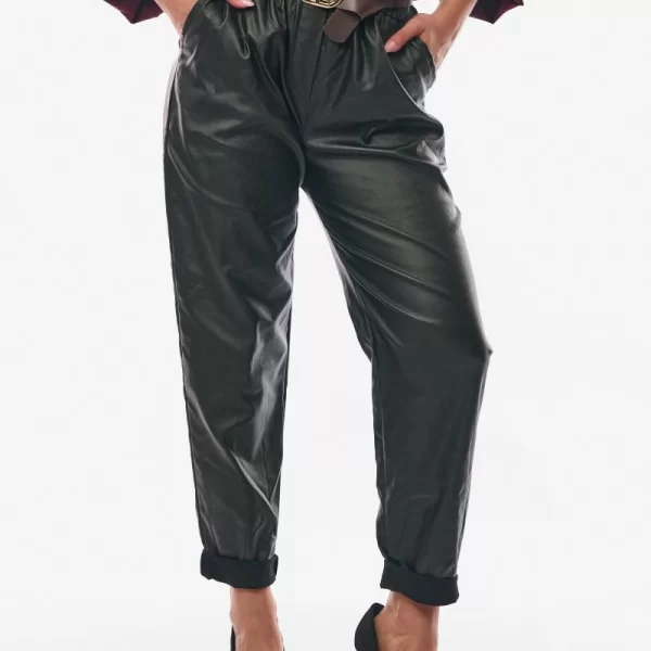 ΠΑΝΤΕΛΟΝΙ ΔΕΡΜΑΤΙΝΗ ΜΕ ΖΩΝΗ Μαύρο