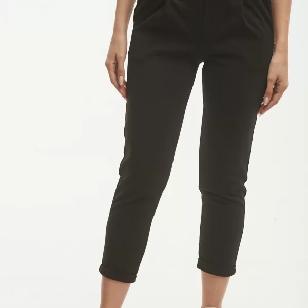 ΠΑΝΤΕΛΟΝΙ ΜΕ ΛΑΣΤΙΧΟ ΣΤΗΝ ΜΕΣΗ ΚΑΙ ΡΕΒΕΡ Μαύρο