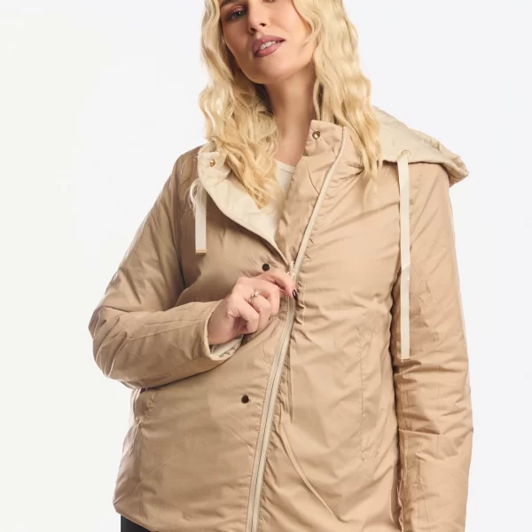 ΜΠΟΥΦΑΝ ΔΙΠΛΗΣ ΟΨΗΣ ΚΟΝΤΟ ΜΕ ΚΟΥΚΟΥΛΑ ΠΟΥ ΑΦΑΙΡΕΙΤΑΙ Μπεζ