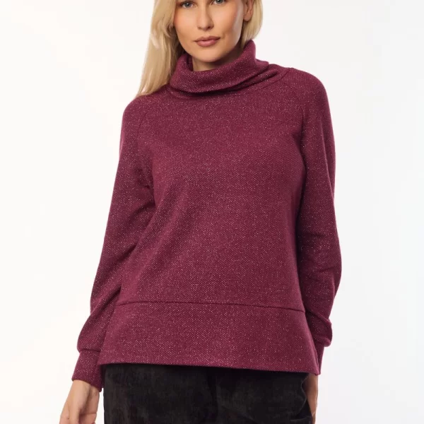 ΜΠΛΟΥΖΑ LUREX ΖΙΒΑΓΚΟ Μπορντό