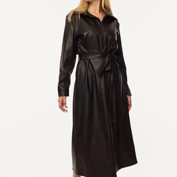 ΦΟΡΕΜΑ ΔΕΡΜΑΤΙΝΗ ΜΕ ΖΩΝΗ Μαύρο