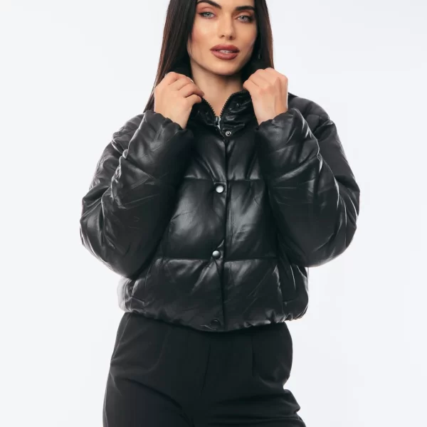 ΜΠΟΥΦΑΝ ΚΟΝΤΟ PUFFER Μαύρο